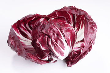 Obraz premium Radicchio red on white