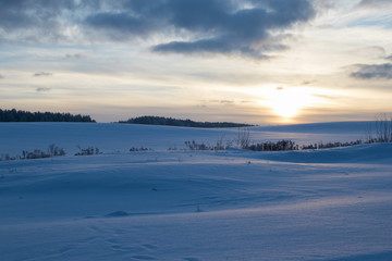 Beautiful winter dawn