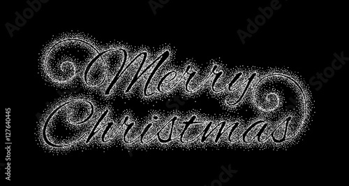 &quot;Glitter silver inscription Merry Christmas&quot; Stock image and royalty-free vector files on