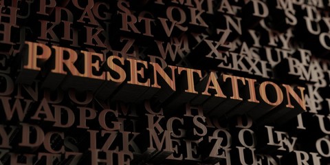 Presentation - Wooden 3D rendered letters/message.  Can be used for an online banner ad or a print postcard.