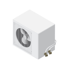 Obraz premium air conditioner Isometric Vector Illustration