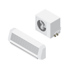 air conditioner Isometric Vector Illustration