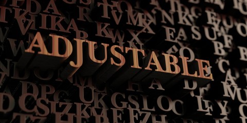 Adjustable - Wooden 3D rendered letters/message.  Can be used for an online banner ad or a print postcard.