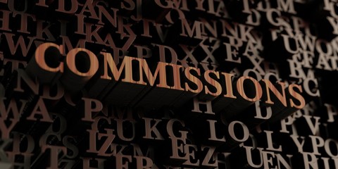 Commissions - Wooden 3D rendered letters/message.  Can be used for an online banner ad or a print postcard.