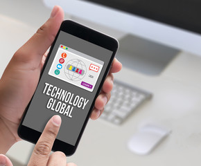 Technology Global Web Media Beach Summer Holiday Vacation Travel