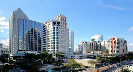 Aerial view of Fort Lauderdale's downtown skyline