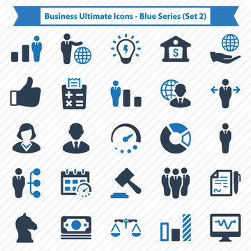 Business Ultimate Icons - Blue Series (Set 2)