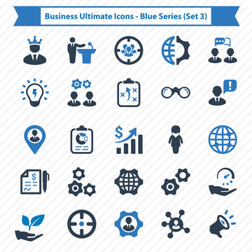 Business Ultimate Icons - Blue Series (Set 3)