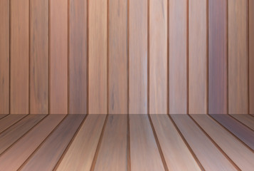 Brown wooden wall interior background