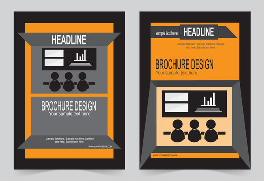 Brochure template, Flyer design