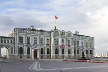 Naklejka premium the architecture in kremlin in kazan,russian federation