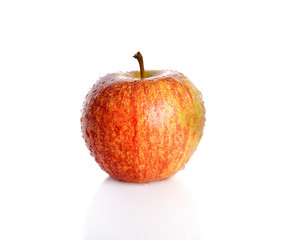  red apple isolated on white.