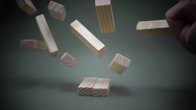 崩壊するブロック
