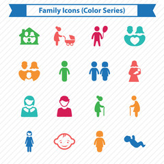 Family Icons (Color Series)