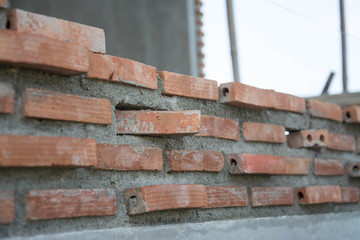  red old brick wall 