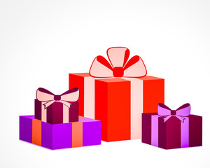 Gift, Box - Container, Ribbon - Sewing Item, Christmas, Christmas Present