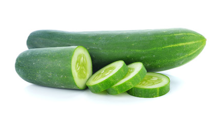 Cucumber isolated on white background