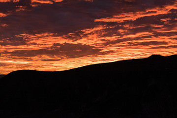 California Sunset Red Sky