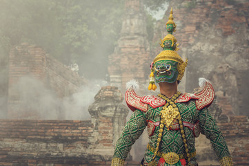 Khon, pantomime performances action of Thailand, a kind of Thai