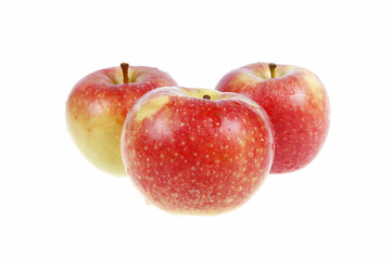 The red apple, close-up
