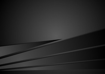 Abstract black striped corporate background