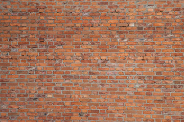 Obraz premium texture walls of red brick. a fragment of the Smolensk fortress wall