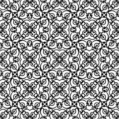 Black Openwork Pattern