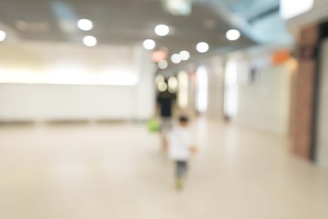 shopping mall abstract defocused blurred background