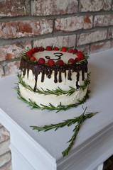 Cake with number 3