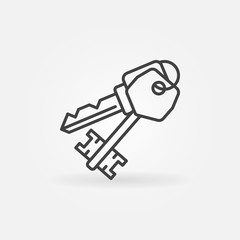 Keys vector icon