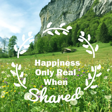 Happiness: only real when shared