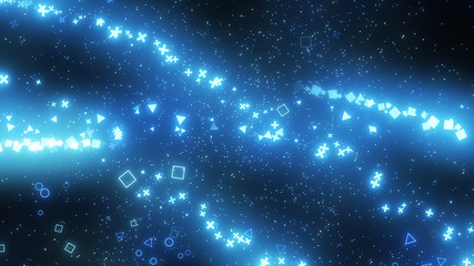 図形キラキラパーティクル