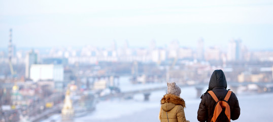 to look at the city from a height