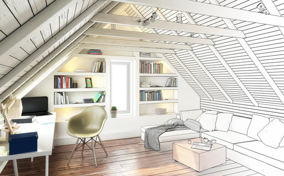 Dach-Apartment (Planung)