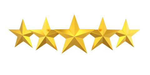 Fototapeta premium Five Golden Stars