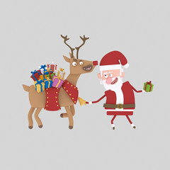 Santa claus and his sleigh.

Custom 3d illustration contact me!