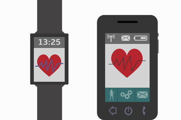 smartphone and smartwatch health