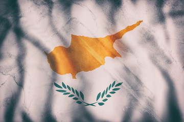 Cyprus flag waving