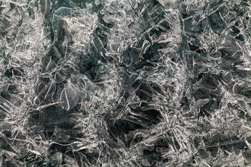 Amazing sparkling icy texture. Winter background astraktny