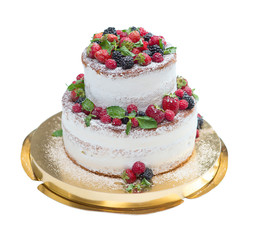 Wedding Cake with Berries