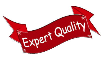 Rubber stamp with text expert quality inside, vector illustration