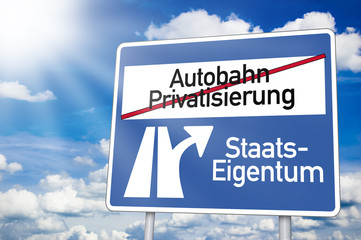 Autobahnprivatisierung Staatseigentum