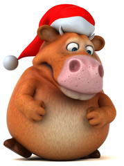 Fun cow - 3D Illustration