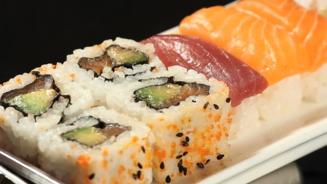 Sushis rotating. Find similar clips in our portfolio.