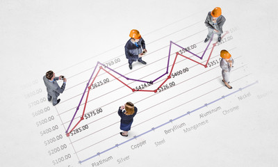 Working together for best results . Mixed media