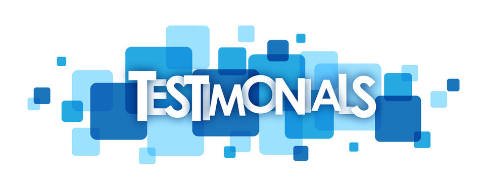 TESTIMONIALS Vector Letters Icon 