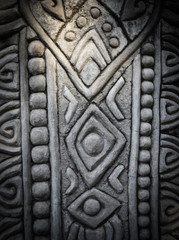 Images ancient stone wall texture in at Sala Kaeo Kou (Wat Khaek), Nong Khai, Thailand