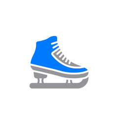 Figure skating symbol. ice skate icon vector, filled flat sign, solid colorful pictogram isolated on white, logo illustration