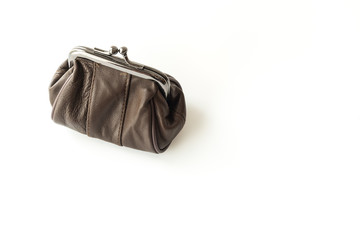 Fototapeta premium Small leather purse for coins