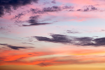 Obraz premium Beautiful sky with clouds,Sky with colorful clouds at sunset